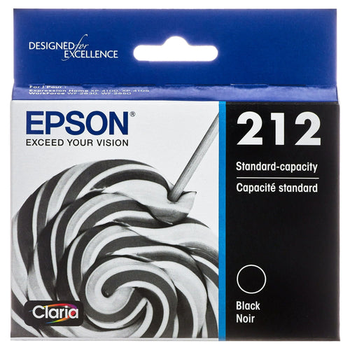 EPSON 212 Claria Ink Standard Capacity Black Cartridge (T212120-S) Works with WorkForce WF-2830, WF-2850, Expression XP-4100, XP-4105 EasyOptionXY LLC