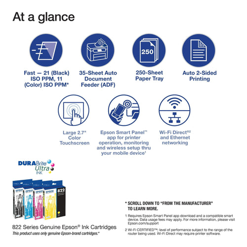 Epson WorkForce Pro WF-3823 Printer EasyOptionXY LLC