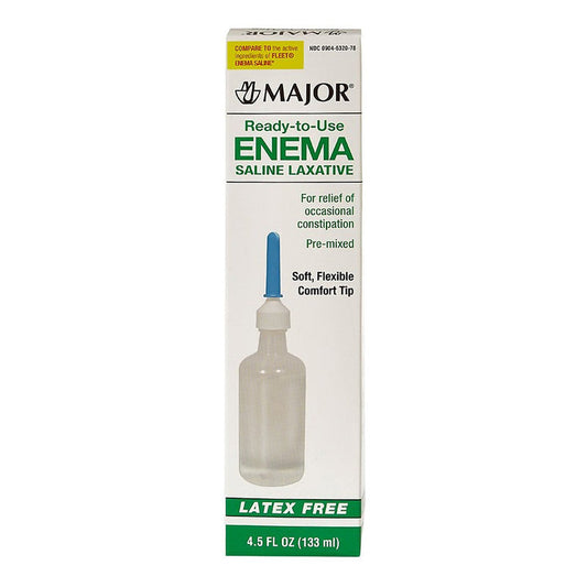 Major Enema Saline Laxative Ready-To-Use - 4.5 Oz