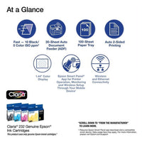 Epson WorkForce WF-2930 Wireless All-in-One Printer with Scan, Copy, Fax, Auto Document Feeder, Automatic 2-Sided Printing and 1.4" Color Display EasyOptionXY LLC