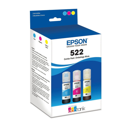 Epson 522 Standard-capacity Color Multi-Pack Ink Bottles compatible with ET2720 & ET4700 EasyOptionXY LLC