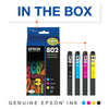EPSON 802 DURABrite Ultra Ink Standard Capacity Black & Color Cartridge Combo Pack (T802120-BCS) Works with WorkForce Pro WF-4720, WF-4730, WF-4734, WF-4740 EasyOptionXY LLC