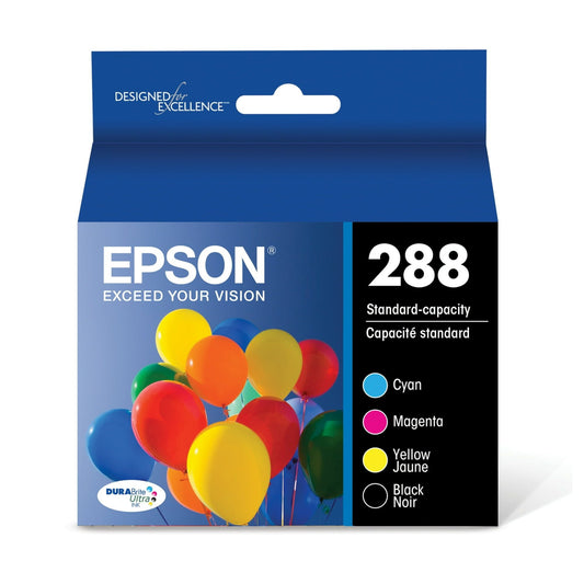 EPSON 288 DURABrite Ultra Ink Standard Capacity Black & Color Cartridge Combo Pack (T288120-BCS) Works with Expression XP-330, XP-430, XP-434, XP-340, XP-440, XP-446 EasyOptionXY LLC