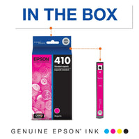 EPSON 410 Claria Premium Ink Standard Capacity Magenta Cartridge (T410320-S) Works with Expression Premium XP-530, XP-630, XP-640, XP-7100, XP-830 EasyOptionXY LLC