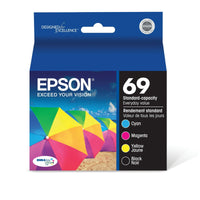 EPSON 69 DURABrite Ultra Ink Black & Color Combo Pack For CX-6000, CX-7000F, CX-7400, CX-8400, CX-9400, CX-9475, NX-400, NX-415, NX-510, NX-515, WF-1100, WF-600, WF-610 and other select models EasyOptionXY LLC
