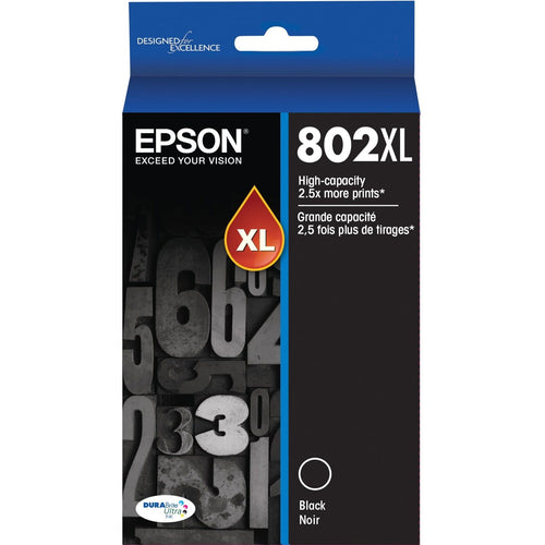 EPSON T802 DURABrite Ultra Genuine Ink High Capacity Black Cartridge EasyOptionXY LLC