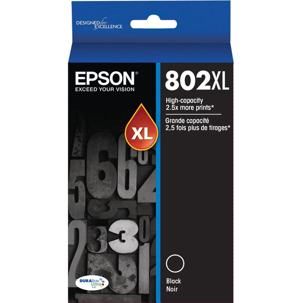 EPSON T802 DURABrite Ultra Genuine Ink High Capacity Black Cartridge EasyOptionXY LLC