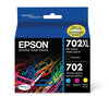 EPSON 702 DURABrite Ultra Ink High Capacity Black & Standard Color Cartridge Combo Pack (T702XL-BCS) Works with WorkForce Pro WF-3720, WF-3730, WF-3733 EasyOptionXY LLC