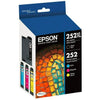 EPSON T252 DURABrite Ultra Genuine Ink High Capacity Black & Standard Color Cartridge Combo Pack EasyOptionXY LLC