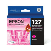 EPSON 127 DURABrite Ultra Ink Magenta Cartridge For NX-530, NX-625, WF-3520, WF-3530, WF-3540, WF-545, WF-60, WF-630, WF-633, WF-635, WF-645, WF-7010, WF-7510, WF-7520, WF-840, WF-845 EasyOptionXY LLC