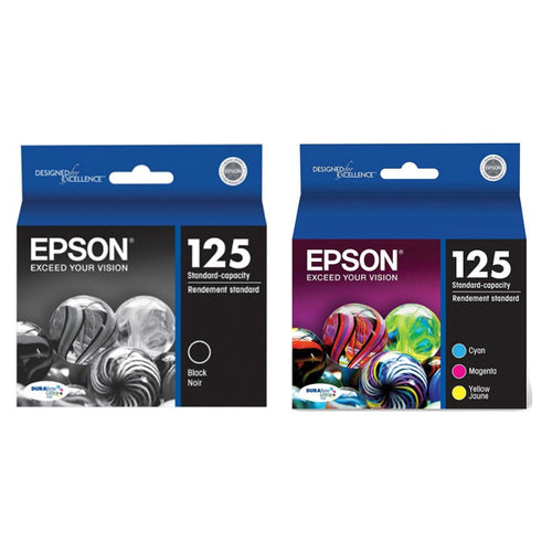 Epson 125 Ink Cartridge Complete Color Set EasyOptionXY LLC