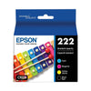 Epson T222120BCS (T222) Claria Ink, 165 Page-Yield, Black/Cyan/Magenta/Yellow EasyOptionXY LLC