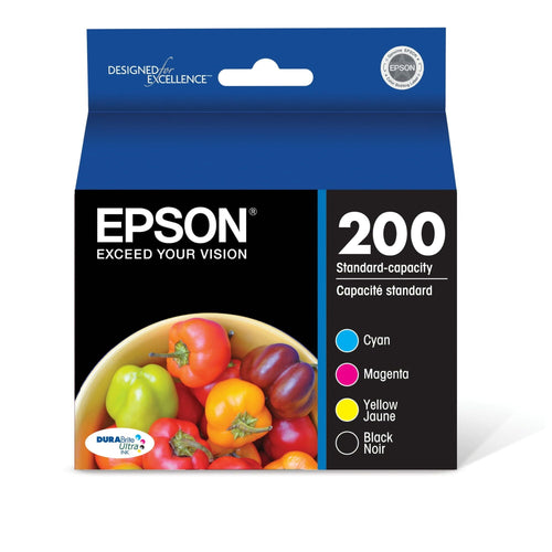 EPSON 200 DURABrite Ultra Ink Standard Capacity Black & Color Cartridge Combo Pack (T200120-BCS) Works with WorkForce WF-2520, WF-2530, WF-2540, Expression XP-200, XP-300, XP-310, XP-400, XP-410 EasyOptionXY LLC