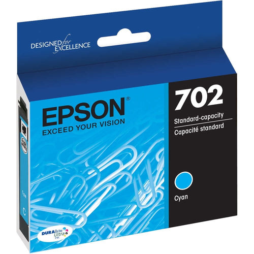 Epson 702 Standard-capacity Cyan Ink Cartridge works with WF-3720, WF-3730, WF-3733 EasyOptionXY LLC