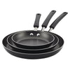 Farberware 3 Piece Easy Clean Aluminum Non-Stick Frying Pan, Fry Pan, Skillet Set, Black EasyOptionXY LLC