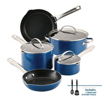Farberware Style 10 Piece Nonstick Cookware Pots and Pans Set, Blue EasyOptionXY LLC