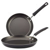 Farberware 2-Piece Easy Clean Aluminum Non-Stick Frying Pan/Fry Pan/Skillet, Black EasyOptionXY LLC