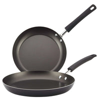 Farberware 2-Piece Easy Clean Aluminum Non-Stick Frying Pan/Fry Pan/Skillet, Black EasyOptionXY LLC
