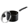 Farberware 3-Quart Aluminum Non-Stick Straining Saucepan With Lid, Black EasyOptionXY LLC