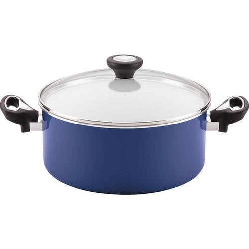 Farberware PURECOOK 12 Piece Ceramic Nonstick Pots and Pans Set, Blue EasyOptionXY LLC