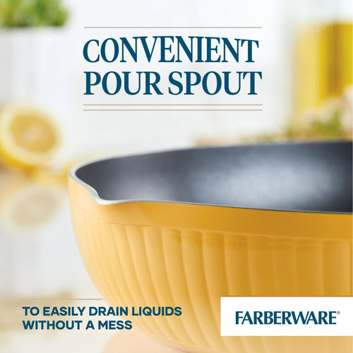 Farberware Style Nonstick 11.25" Cookware Frying Pan, Yellow EasyOptionXY LLC