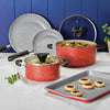 Farberware Disney 7 Piece Ceramic Nonstick Cookware Set, Red EasyOptionXY LLC