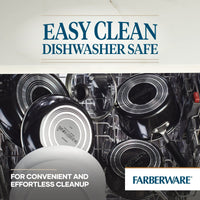 Farberware 12.5" Easy Clean Pro Non-Stick Skillet with Helper Handle, Black EasyOptionXY LLC