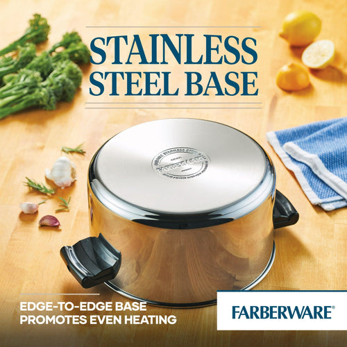 Farberware Classic 6 Quart Stainless Steel Covered Saucepot EasyOptionXY LLC