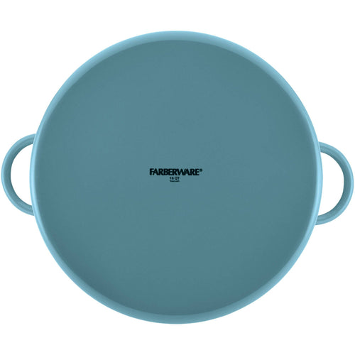 Farberware Enamel-on-Steel Induction Stockpot with Lid, 16 Quart, Aqua EasyOptionXY LLC