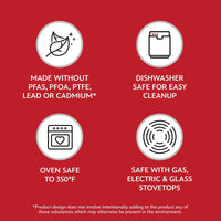 Farberware Disney 8 inch Ceramic Nonstick Frying Pan, Red EasyOptionXY LLC