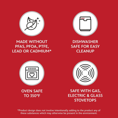 Farberware Disney 8 inch Ceramic Nonstick Frying Pan, Red EasyOptionXY LLC