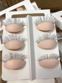 Eyelash Extensions Mannequin Head and Eyelids Training Combo Pack