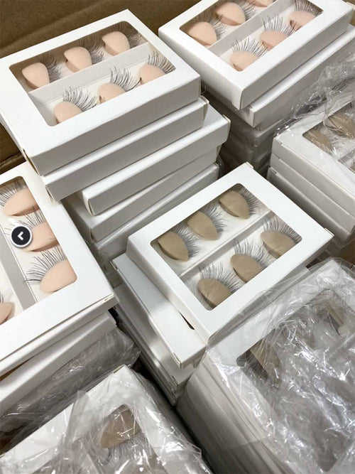 Eyelash Extensions Mannequin Head and Eyelids Training Combo Pack