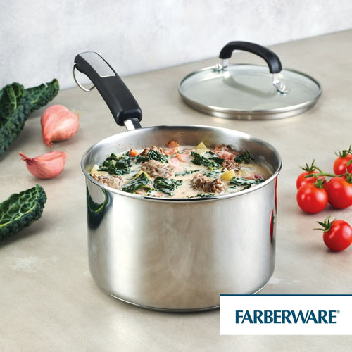 Farberware Brilliance 3-Quart Saucepan with Lid EasyOptionXY LLC