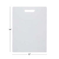Farberware 11-inch x 14-inch Poly Kitchen Cutting Board White EasyOptionXY LLC