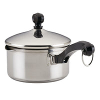 Farberware Classic Stainless Steel Straining Saucepan with Lid, 1-Quart, Silver EasyOptionXY LLC