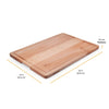 Farberware Maple Wood Cutting Board with Juice Groove and Handles 14X20X0.75-inch EasyOptionXY LLC
