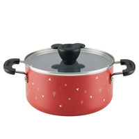 Farberware Disney 3 Quart Ceramic Nonstick Saucepot with Lid, Red EasyOptionXY LLC