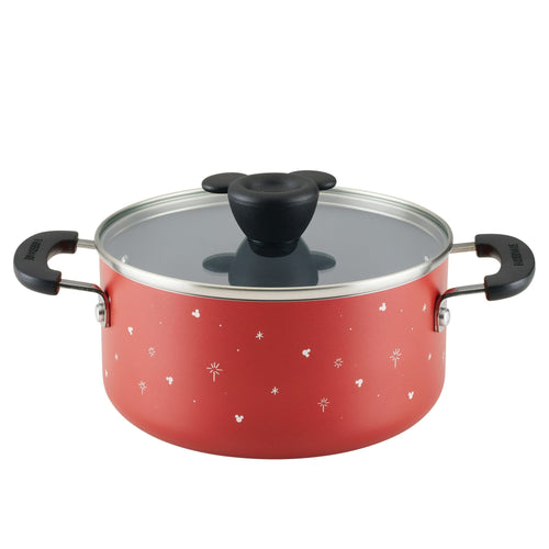 Farberware Disney 3 Quart Ceramic Nonstick Saucepot with Lid, Red EasyOptionXY LLC