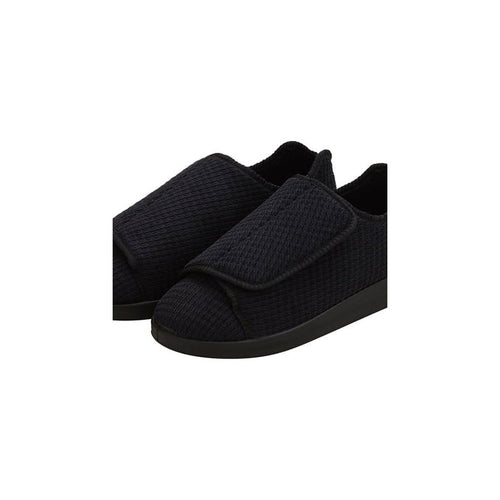 Silverts Men’s Double-Extra Wide Slip-Resistant Slippers For Seniors 14 Black