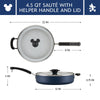 Farberware Disney 4.5 Quart Ceramic Nonstick Saute Pan with Lid, Blue EasyOptionXY LLC