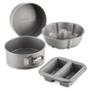 Farberware Specialty Bakeware Nonstick Pressure Cookware Bakeware Set, 4-Piece, Gray EasyOptionXY LLC