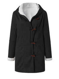 Full Size Pocketed Long Sleeve Hooded Toggle Jacket – Stylish & Functional Outerwear for Women