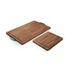 Farberware 2-piece Acacia Cutting and Serving Board Set with Teal Handles EasyOptionXY LLC