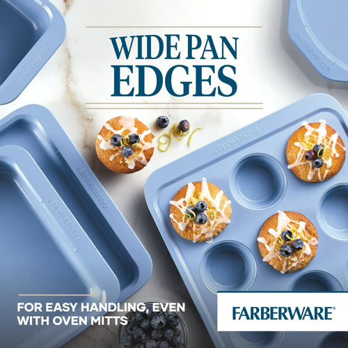 Farberware Easy Solutions 9" x 5" Nonstick Bakeware Loaf Baking Pan, Blue EasyOptionXY LLC
