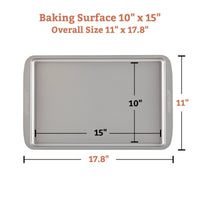 Farberware Nonstick Bakeware Cookie Pan 10 x 15-inch, Gray EasyOptionXY LLC