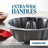 Farberware 10-Inch Nonstick Bakeware Fluted Mold, Gray EasyOptionXY LLC