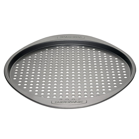 Farberware 13" Round Non-Stick Gray Pizza Crisper Bakeware EasyOptionXY LLC