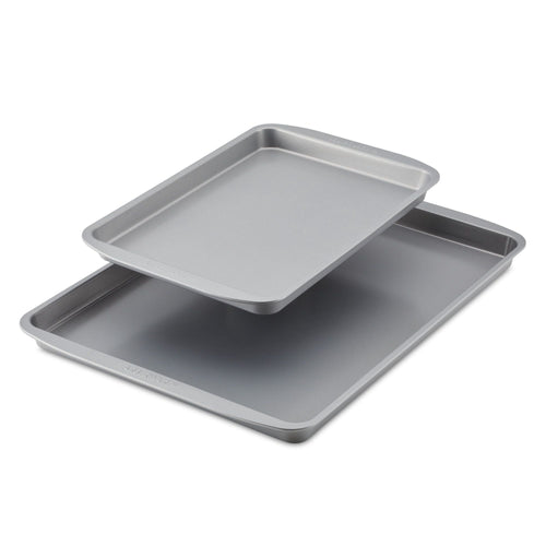 Farberware GoldenBake Bakeware Nonstick Sheet Pan Set, 2-Piece, Gray EasyOptionXY LLC