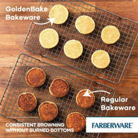 Farberware GoldenBake Bakeware Nonstick Loaf Pan Set, 2-Piece, Gray EasyOptionXY LLC